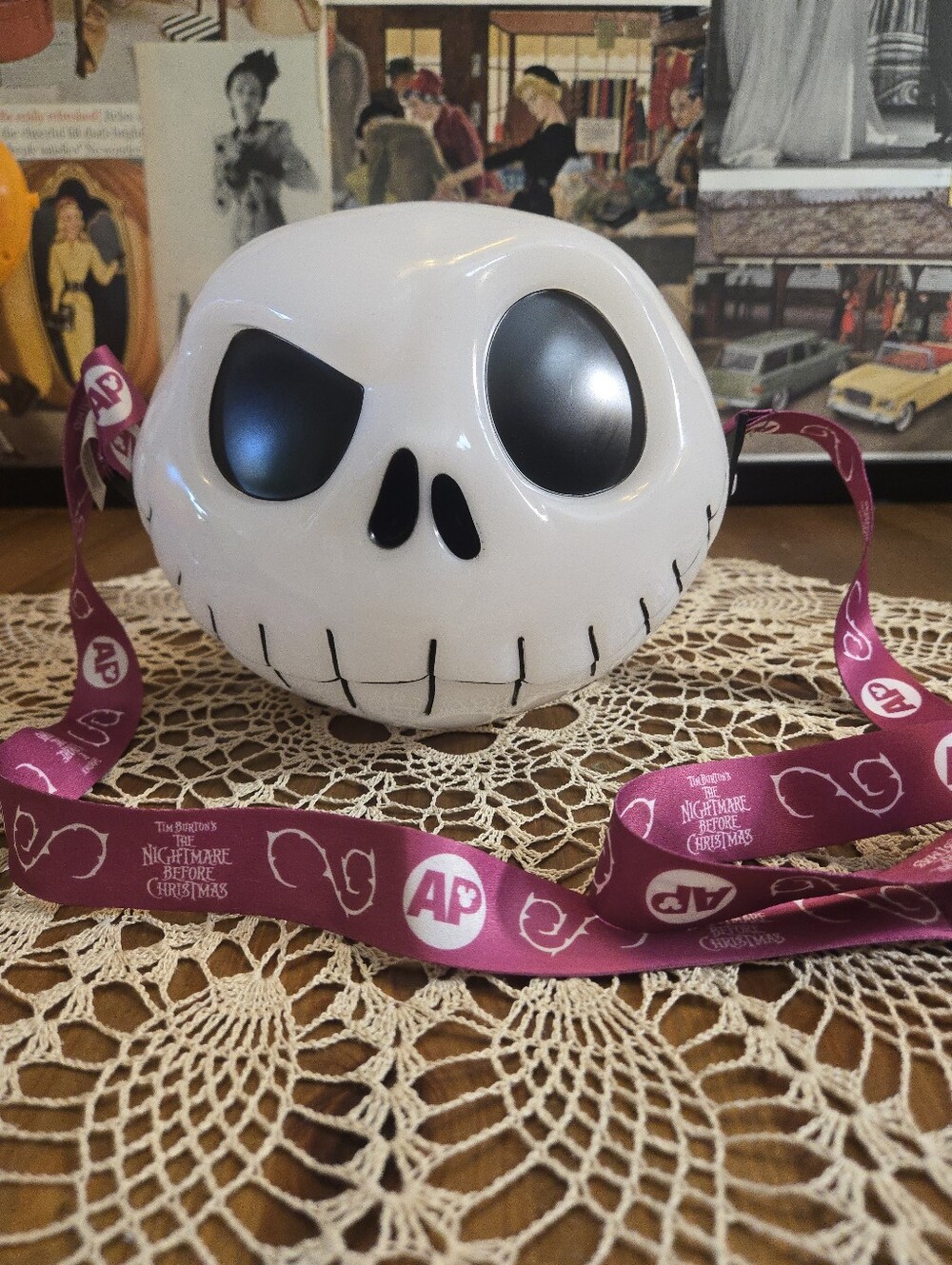 Disney The Nightmare Before Christmas Jack Skellington Light Up Popcorn  Bucket
